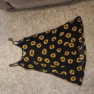 Sunflower sundress Size small adjustable straps